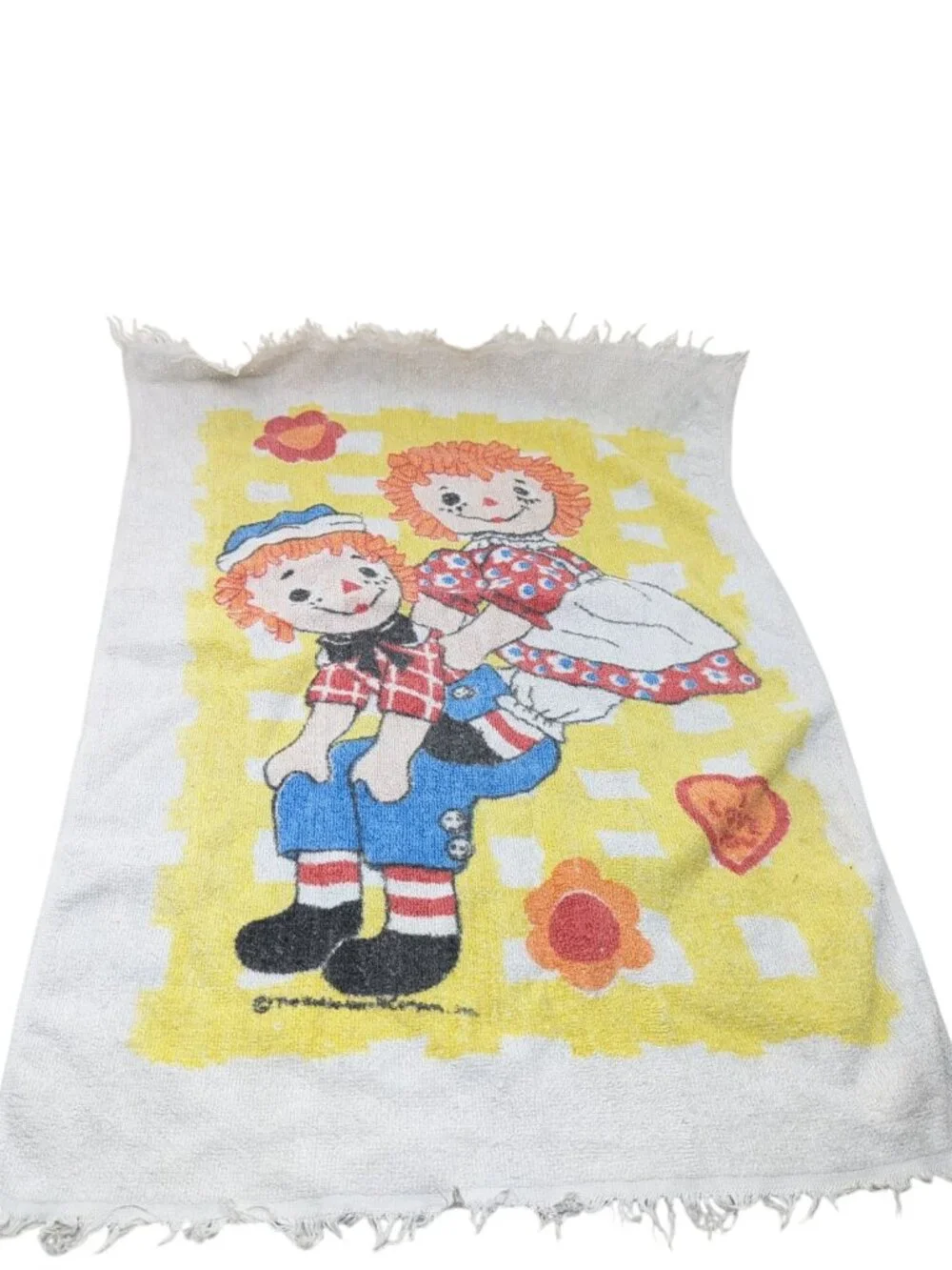 Vintage Wamsutta Raggedy Ann and Andy Hand Towel